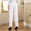 Pantalon à pinces confort Blanc - taille 40