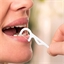 Boite cure-dents et fil dentaire Lot de 50 cure dents avec fil dentaire