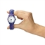 Montre fleurie élastiquée bleue