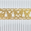 Gold/silver adhesive lace