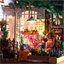 Miniaturhaus zum Basteln Blumenbalkon