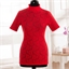 High-necked lace T-shirt Red - size XXL