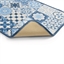 Tapis carreaux ciment bleu ou beige