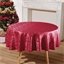 Nappe irisée ronde - Rouge (180 cm)