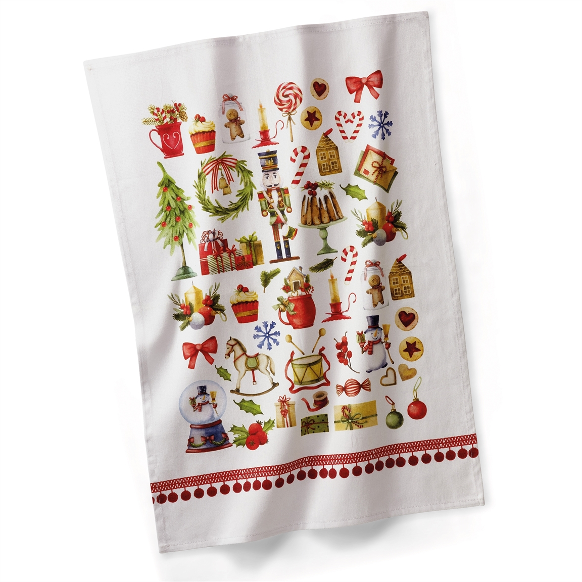 Ensemble D'essuie-mains De Noël - Serviettes De Bain Brodées