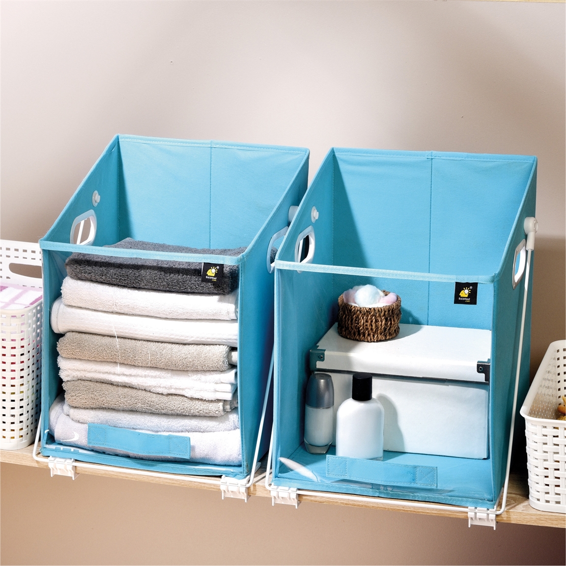 Bac Rangement Literie Non-tissé Cabilock - Organisateur De Placard Pliable En Non-tissé - Pour Rangement Literie, Couettes, Vêtements Et Bacs Accessoire Organisation Dressing