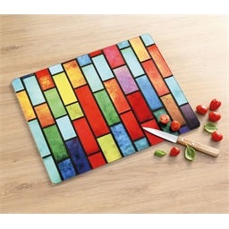 Planche à découper multicouleur