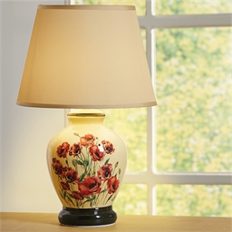 Lampe coquelicots