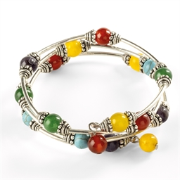 Bracelet multirang pierres
