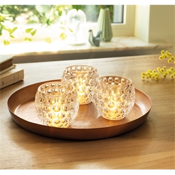 Lot de 3 photophores LED