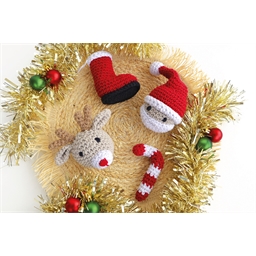 Kit mini personnages de Noël au crochet