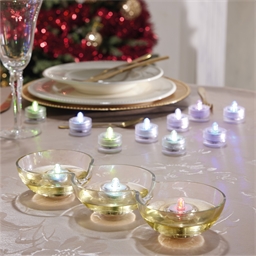 12 bougies LED color
