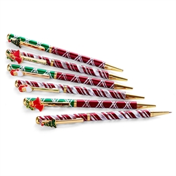 Lot de 6 stylos Noël