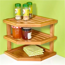 Mini-étagère d'angle cuisine