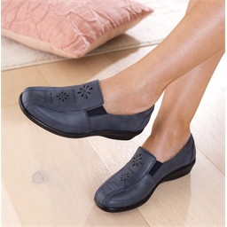 Trotteurs ajourés Thaïs Bleu - taille 36