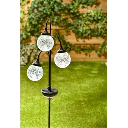 3 globes solaires de jardin