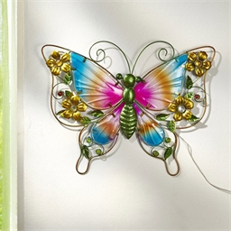 Solar mural butterfly