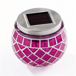 Lanterne mosaïque rose ou jaune