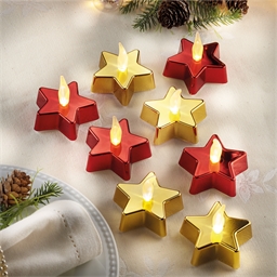 Lot de 8 étoiles LED