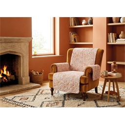 Couvre fauteuil reversible Bouquet