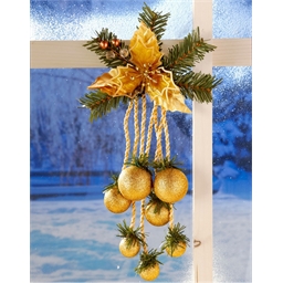 Décoration Noël dorée