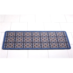 Teppich im Zementfliesen-Look braun 40 x 60 cm