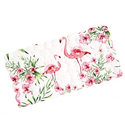 Tapis de bagnoire flamants roses