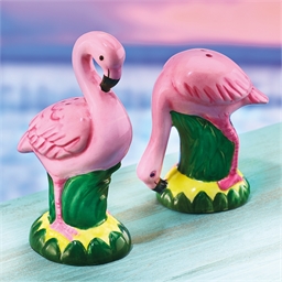 Peper en zout flamingo's