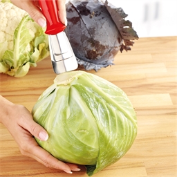Red cabbage/broccoli de-corer