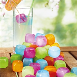 30 glaçons multicolores