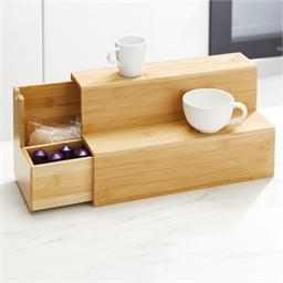 Etagère à tiroir bambou
