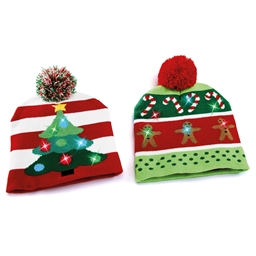 Bonnet lumineux Pain d'épices ou Sapin de Noël