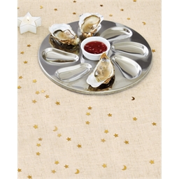 Set mit 2 oder 4 Austerntellern Edelstahl