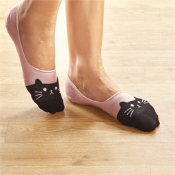 Lot de 3 paires chaussinettes chats