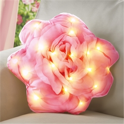 Coussin rose LED