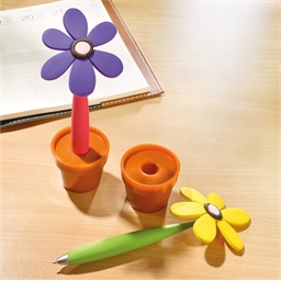 2 stylos fleurs