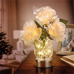 Décoration florale lumineuse