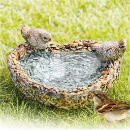 Abreuvoir oiseaux cœur