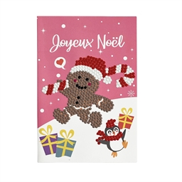 Set de 4 cartes postales à diamanter Noël