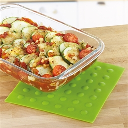 2 carrés silicone rouge/vert