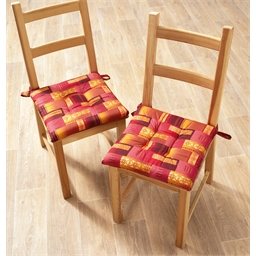 Lot de 2 coussins de chaise Eldorado