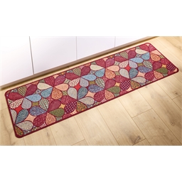Tapis fleurs terracotta 40 x 60 cm