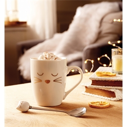 Mug et sa cuillère chat