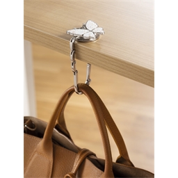 Support sac blanc pailleté