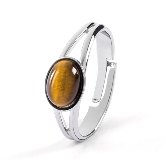 Bague ajustable pierres naturelles
