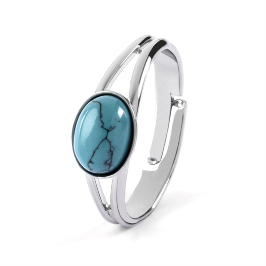 Bague ajustable pierres naturelles
