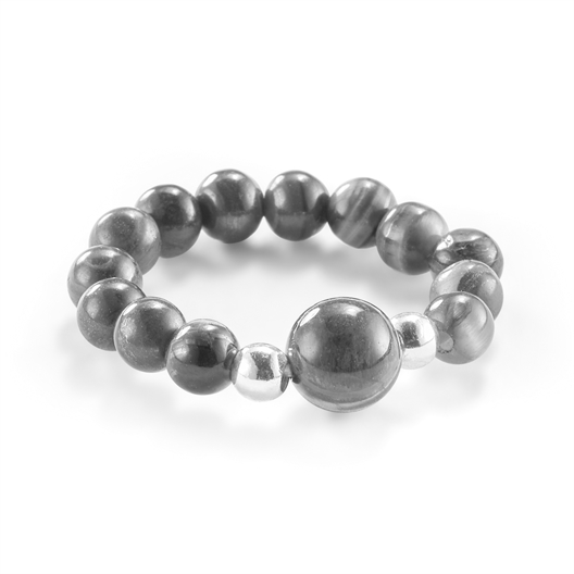 Bague élastique Œil de de tigre