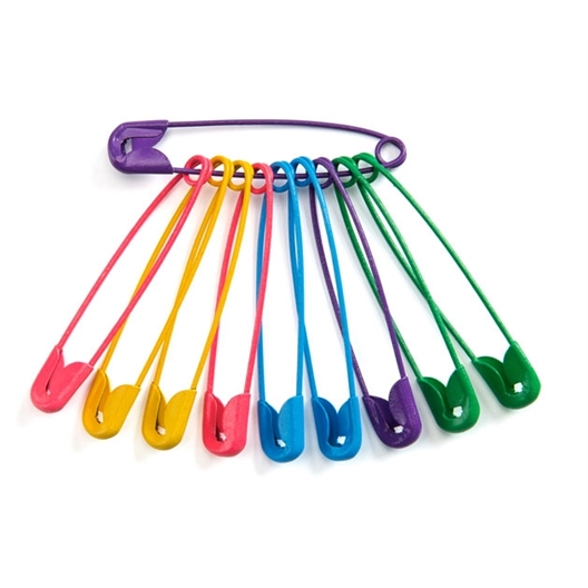 Set of 10 safety pins