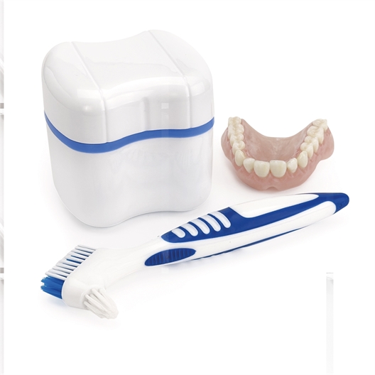 Boîte à dentier + brosse