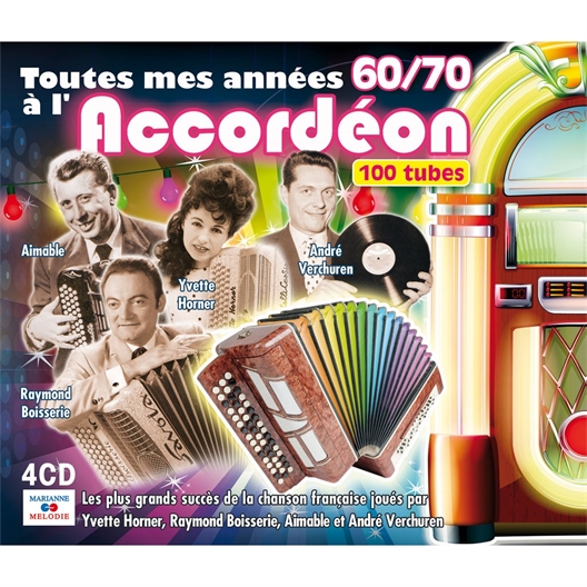 4 cd Toutes mes Annees 60/70 Accordeon